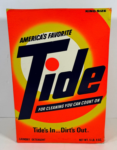 Vintage tide laundry detergent - laundry,