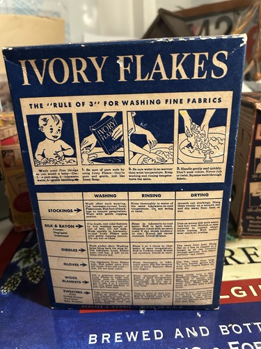 Ivory flakes detergent box - flakes,