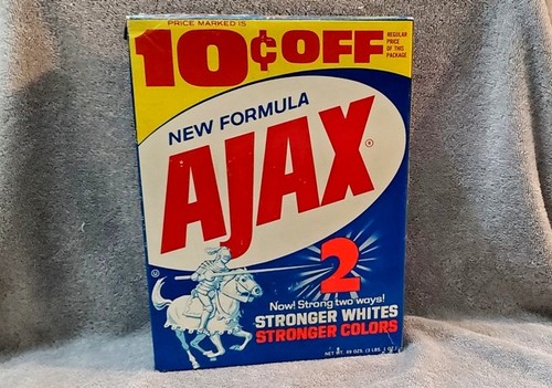 Vintage ajax laundry detergent - ajax,